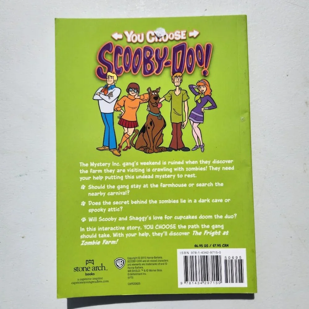 Children's Books Book Bundle Lot Set 4 Scooby Doo Chapter Books Book Zombie Chas